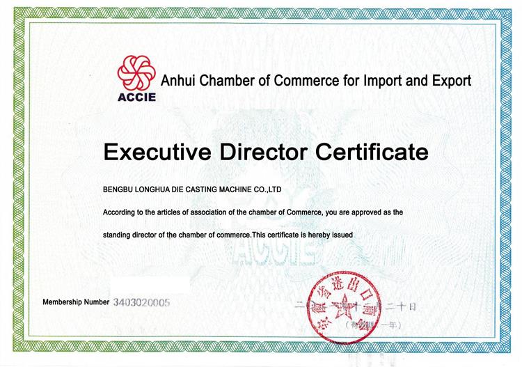 Поздравляем нашу компанию с получением сертификата постоянного директора Торгово-промышленной палаты Аньхой по импорту и экспорту.